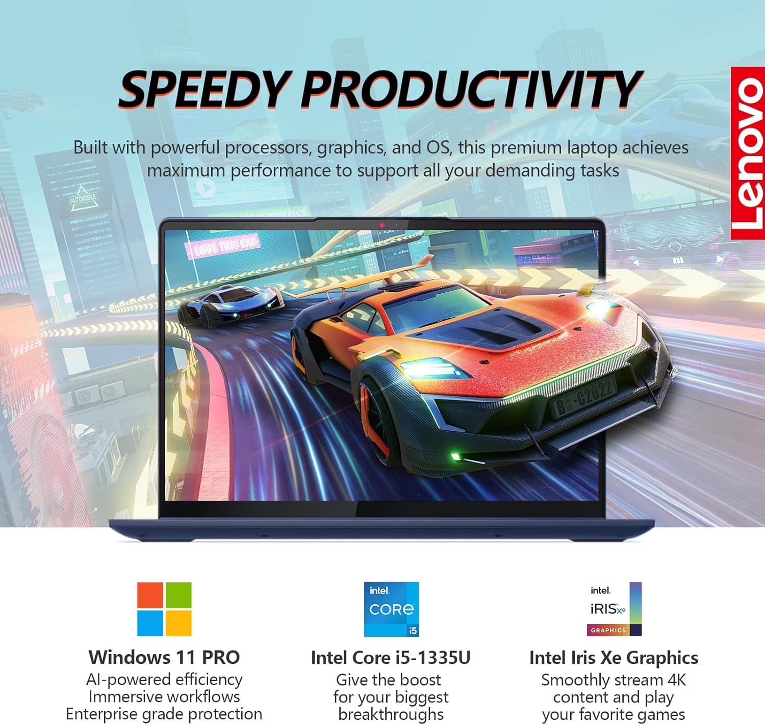 Lenovo IdeaPad Flex 5 2 in 1 Laptop Touchscreen, 14 Inch FHD Ultra Thin Light Touch Screen Convertible, Intel Core i5, 16GB RAM 512GB SSD, Windows 11