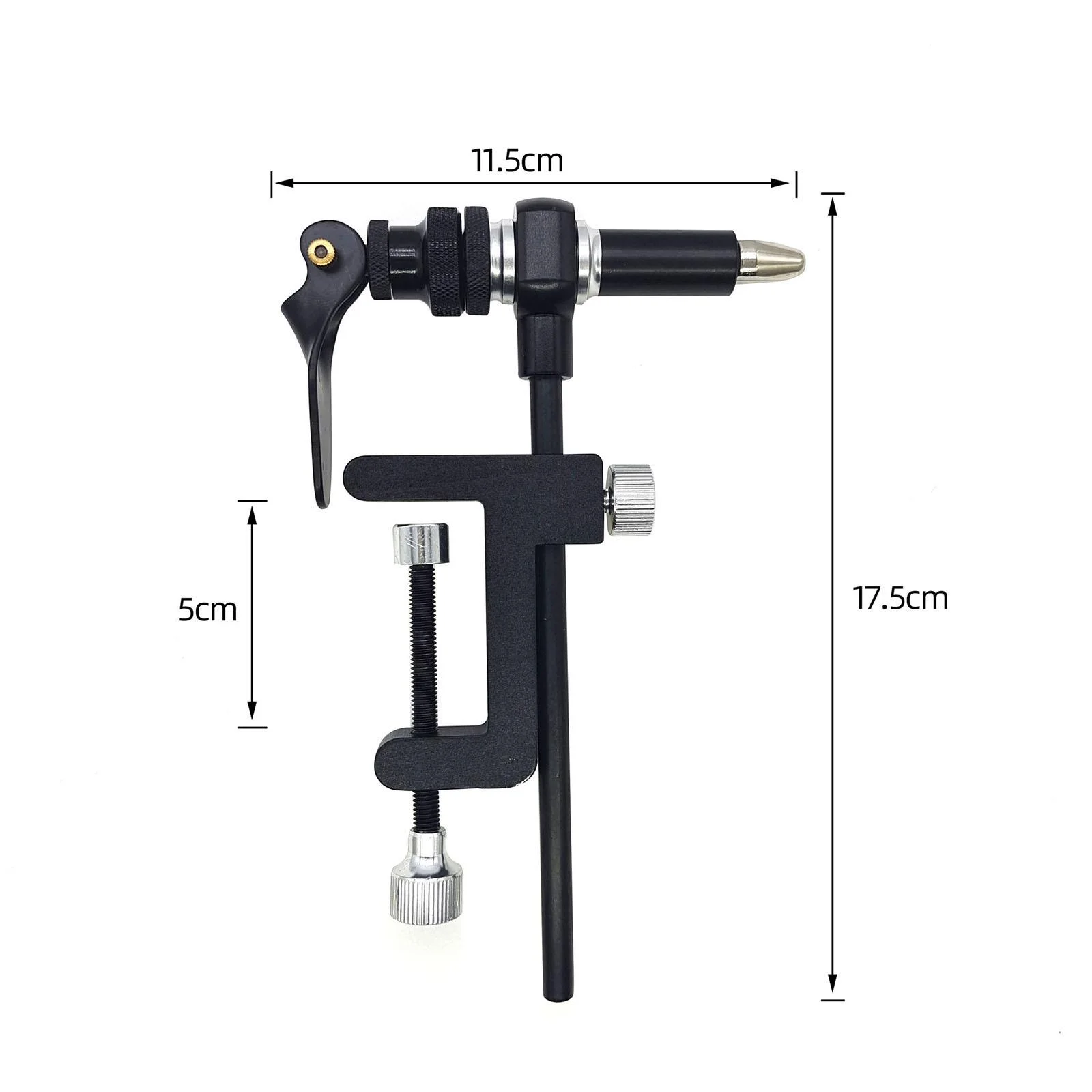 kesoto Fly Tying Vise Fly Lure Making Accessories Beginners, Durable, Metal Practical, Easy to Use Fly Making Tool Fly Tying Tool Rotating Single Head
