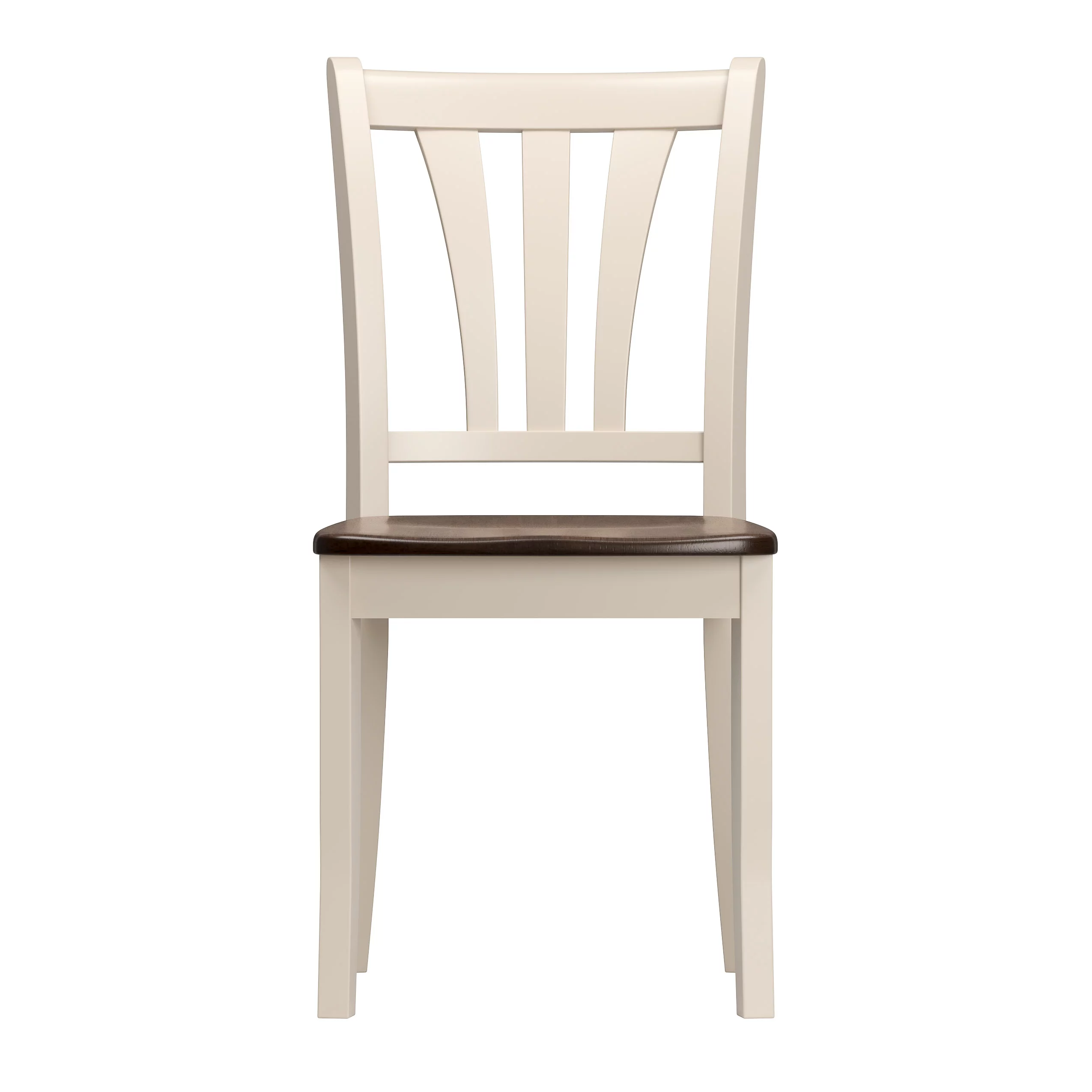 CorLiving Dillon 5 Piece Extendable Dark Brown and Cream Solid Wood Dining Set