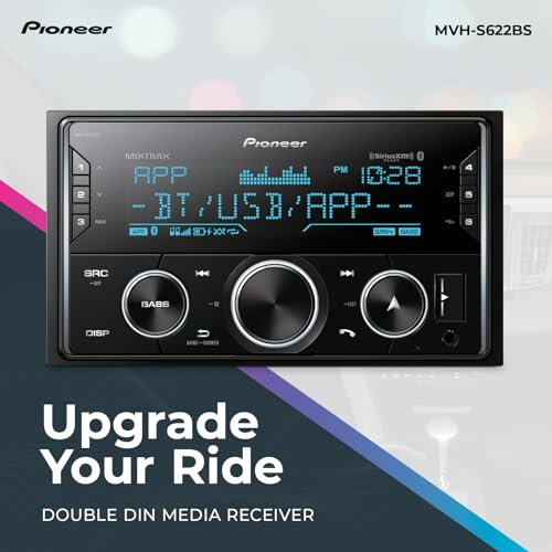 Pioneer MVH-S322BT Bluetooth Car Stereo with USB/AUX Inputs, Smartphone Connectivity, Pioneer Smart Snyc