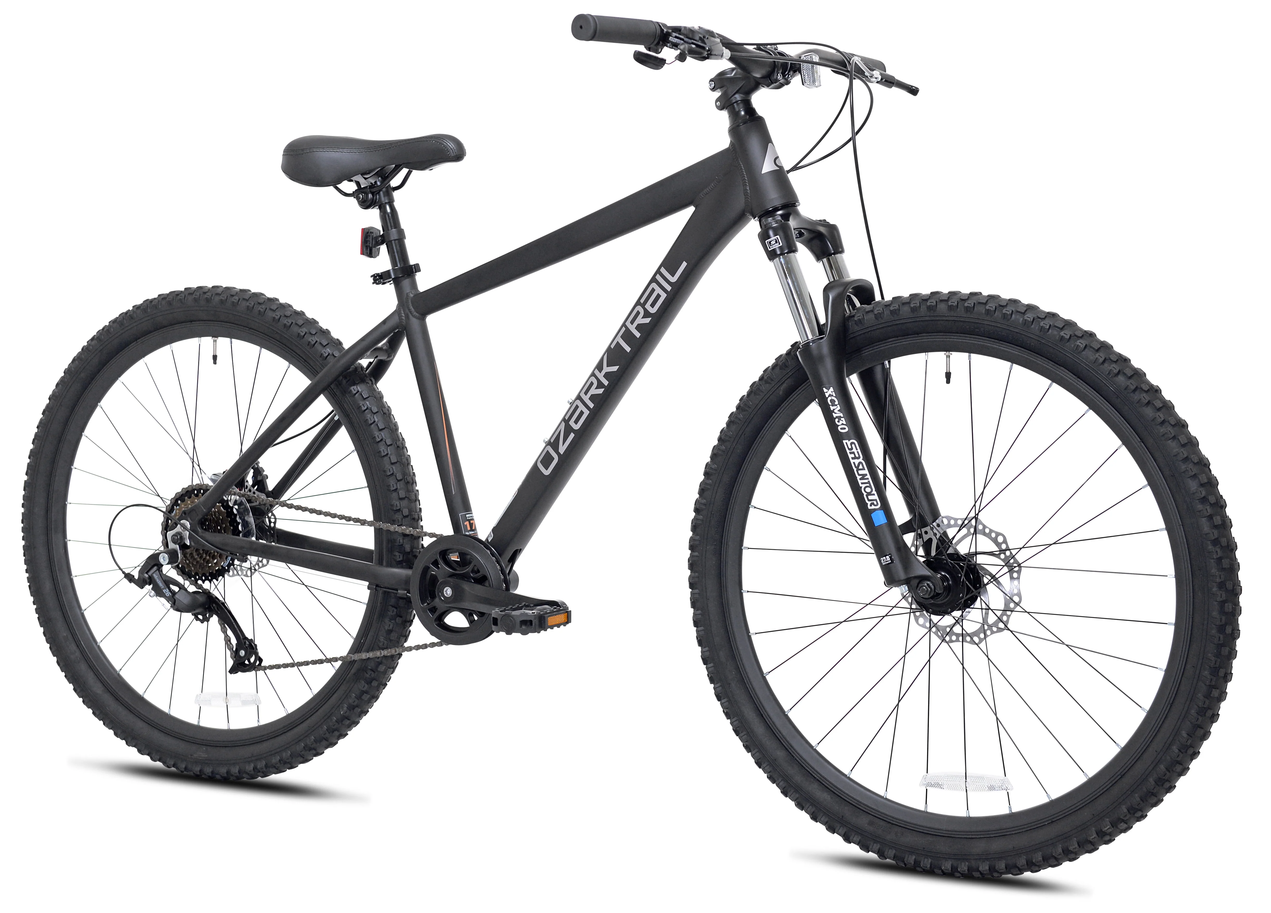 Ozark Trail 27.5 Vibe Mountain Bike, Medium Frame, Black, Adult, Unisex
