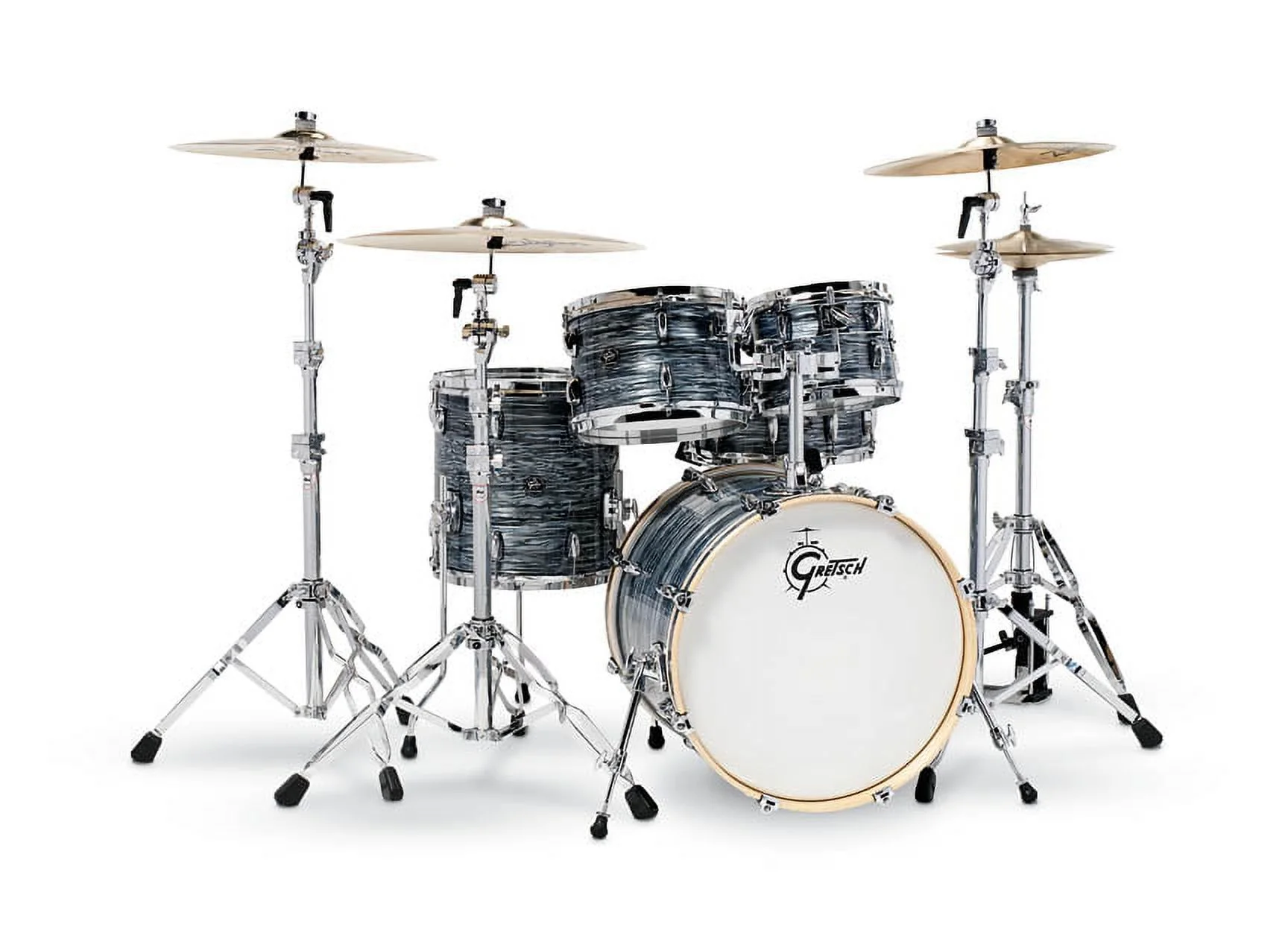 Gretsch Import  5 Piece Renown Drum Set, Silver Oyster Pearl - Curated Treasures Market