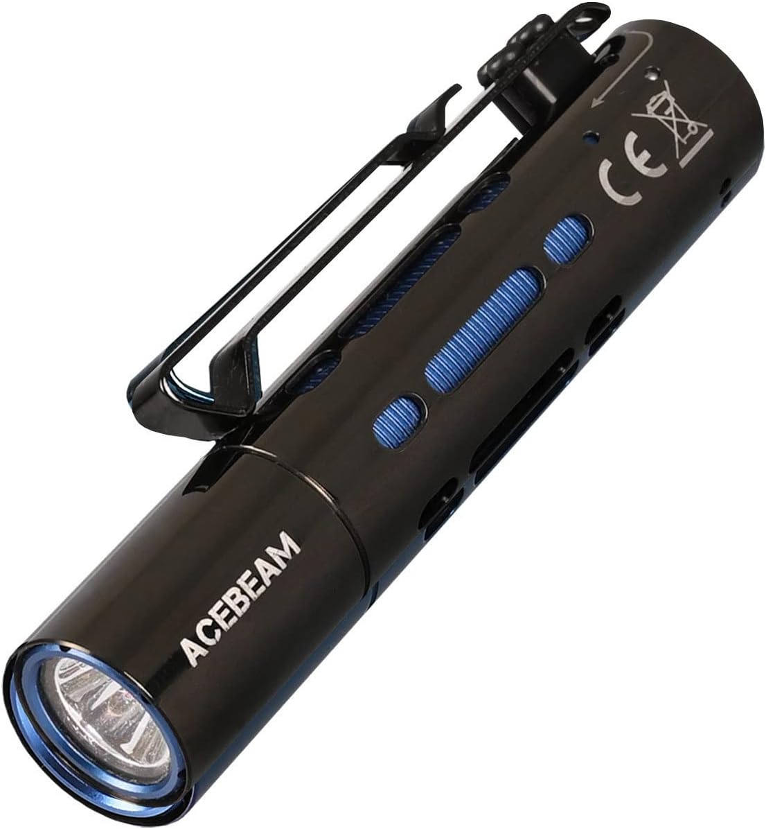 ACEBEAM Rider RX Rechargeable Pocket EDC Flashlight 650 Lumens AA Flashlight 90+ High CRI Small Flashlight for Camping, Hiking, Everyday Use (Rainbow)
