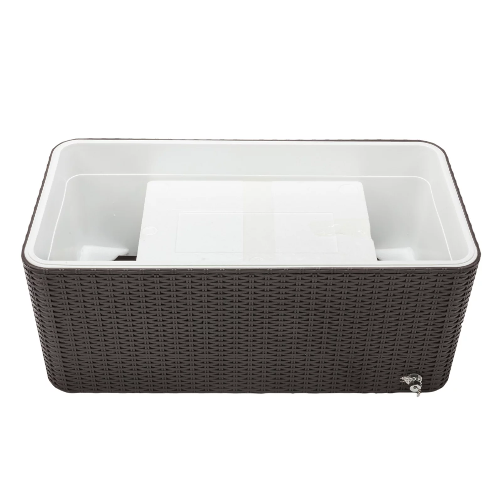 CAIHONG 80 Quart Rolling Ice Chest on Wheels, Portable Party Bar Cold Drink Beverage Cart Tub for Outdoor Patio Deck