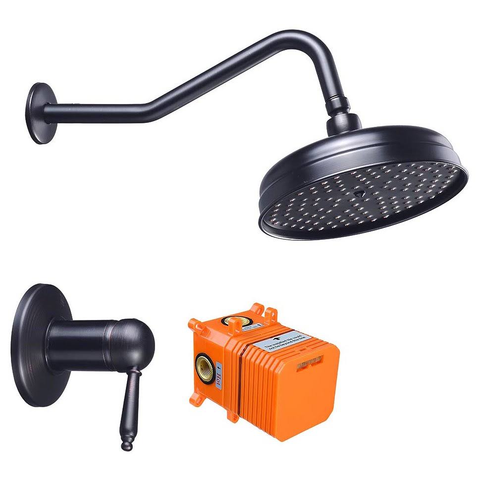 Yescom 12-1/2 inch Wall Mounted Shower Head Rainfall Faucet Tub Bathroom Bath Lavatory (Cupc Certified)