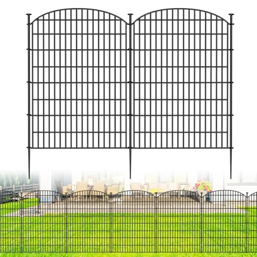 10 Panels No Dig Decorative Garden Fence - 40 in (H) x 23.6 ft (L)