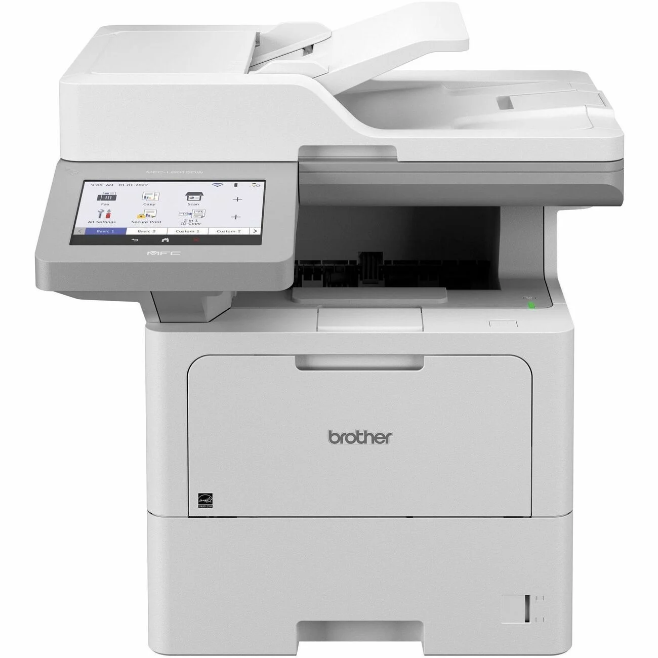 Brother MFC-L6915DW Wireless Laser Multifunction Printer - Monochrome - Copier/Fax/Printer/Scanner - 52 ppm Mono Print - 1200 x 1200 dpi Print