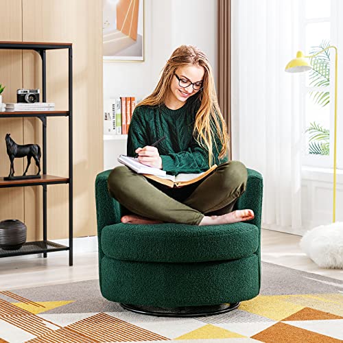 ODUWA Swivel Barrel Chair Set of 2