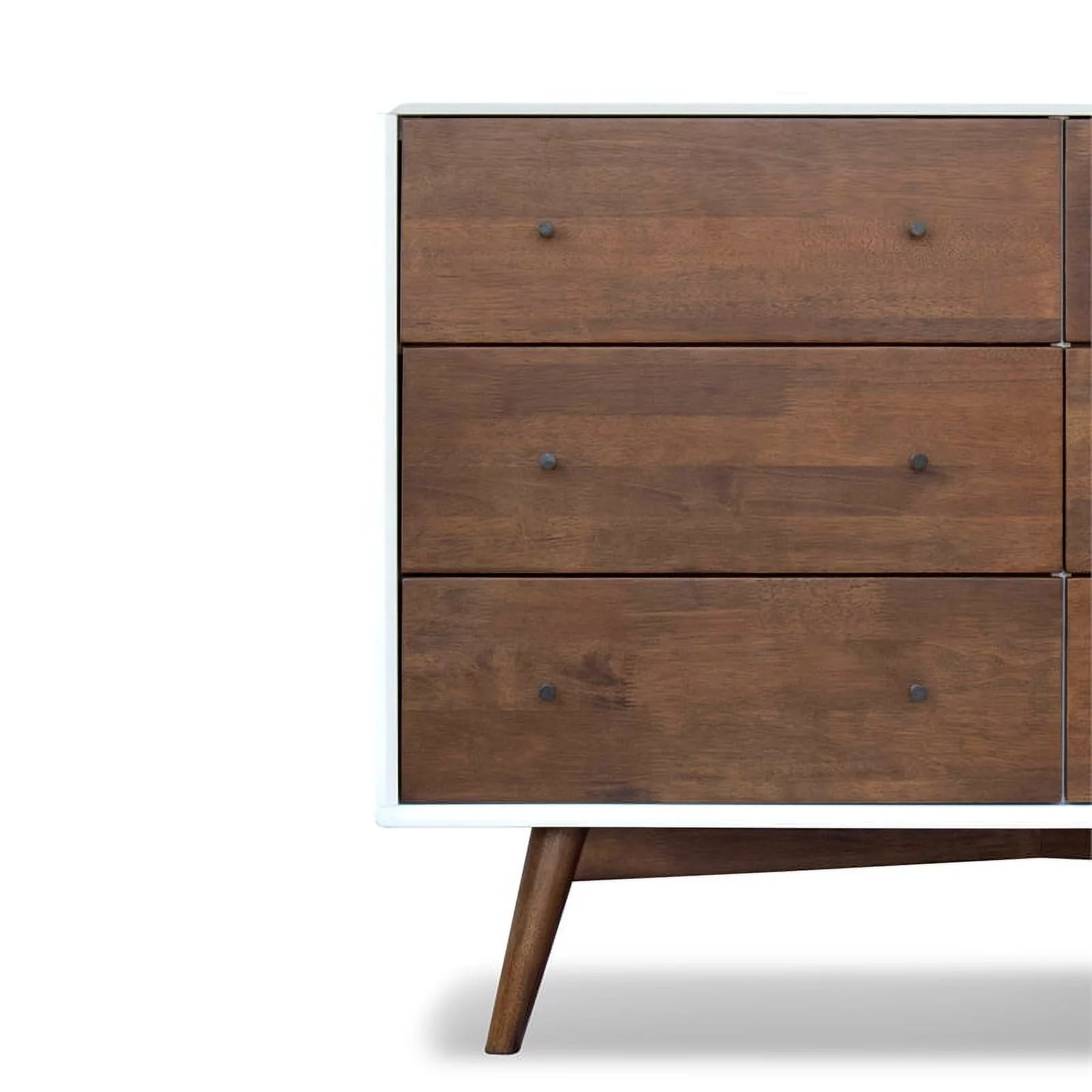 Home Square 3 Piece Set with 5 Drawer Dresser 6 Drawer Dresser and Nightstand