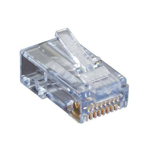 BlackBox, C6EZUP-100PAK, Cat6 EZ-RJ45 Modular Plugs, 100-Pack