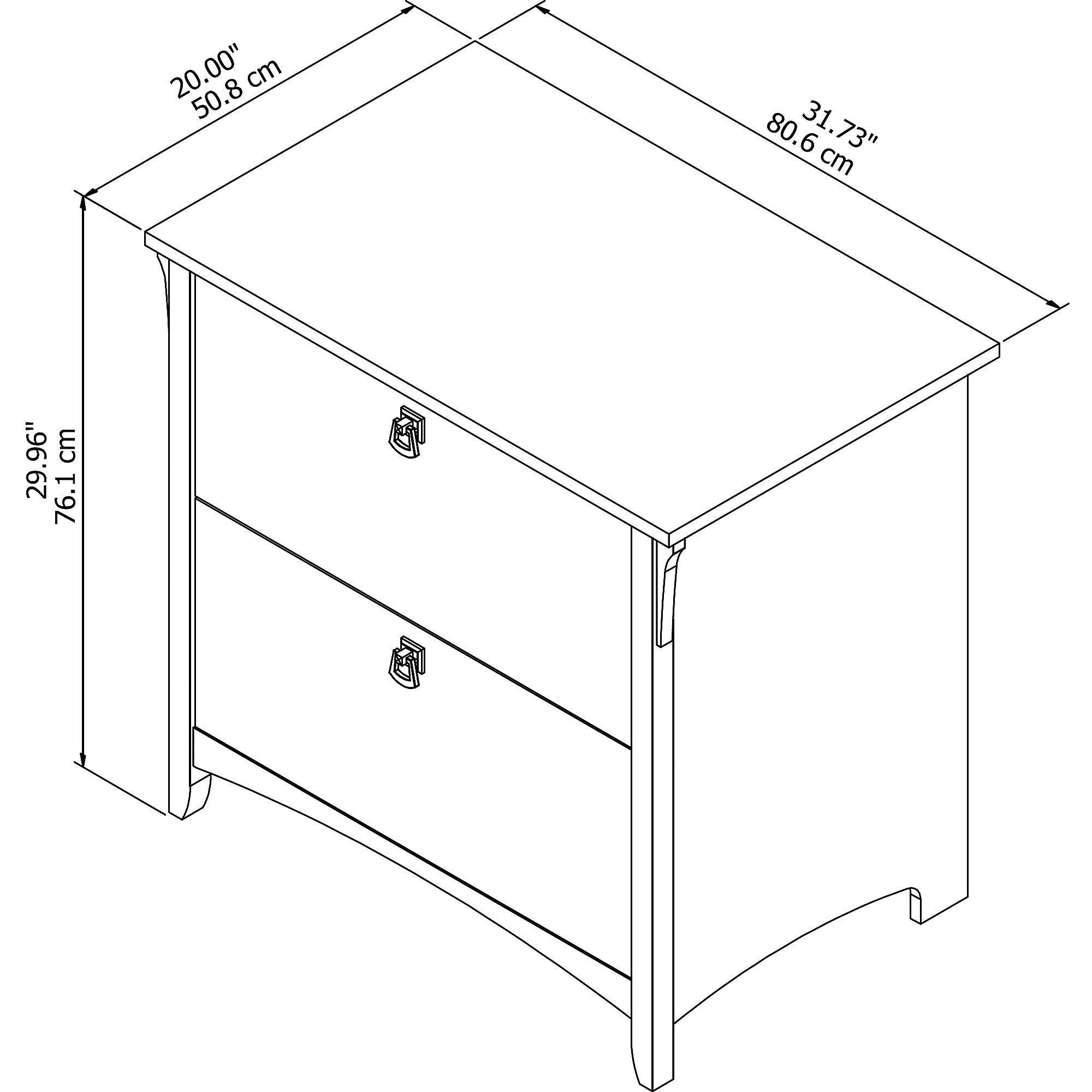 The Gray Barn Lowbridge Lateral File Cabinet in Antique White