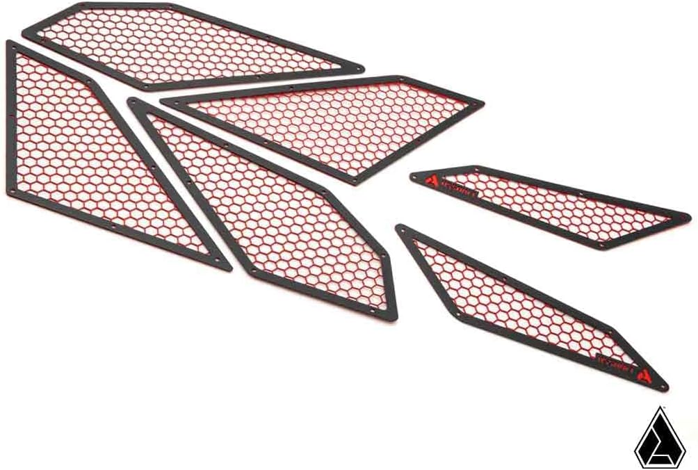 SuperATV Assault Industries Intake Cover for Polaris RZR PRO XP/Turbo R/Pro R | Red | Protects Frog Skin on Air Intake | Aluminum Construction