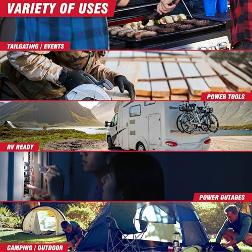 A-iPower 7600W Dual Fuel Quiet Portable Inverter Generator, Electric Start RV Ready, EPA & CARB Compliant CO Sensor