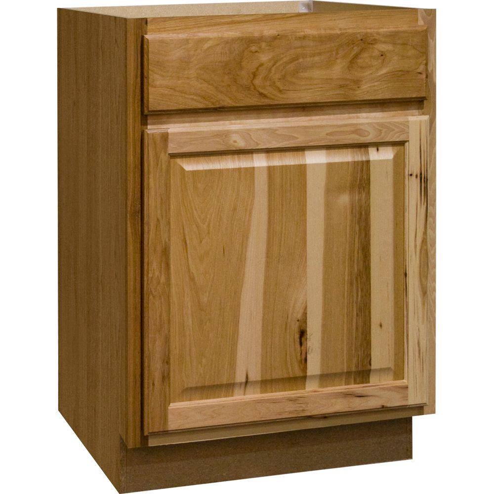 Hampton Bay American Classics, 24 in. Composite Hickory Natural Base Cabinet, KB24-NHK Light Brown / Standard-Hickory-Furniture