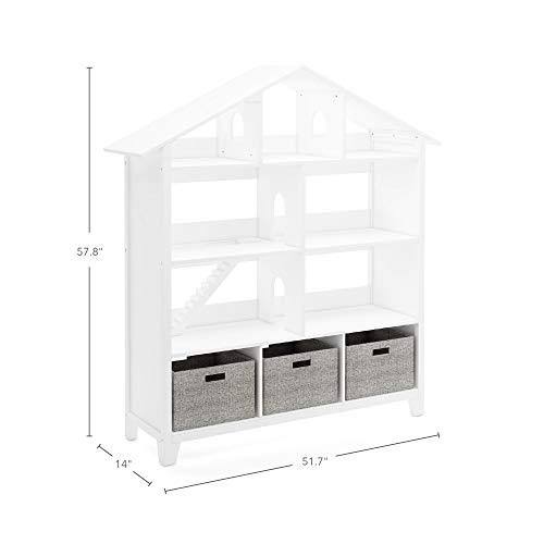 Martha Stewart Living and Learning Kids& Dollhouse Bookcase - White