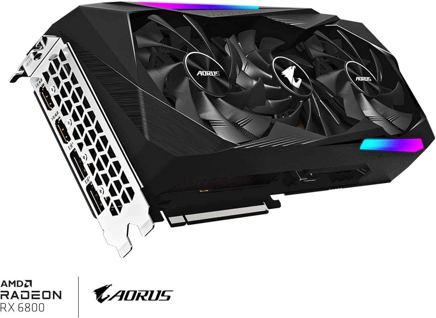 AORUS Radeon RX 6800 Master 16G Graphics Card, MAX-Covered Cooling, 16GB 256-bit GDDR6, GV-R68AORUS M-16GD Video Card