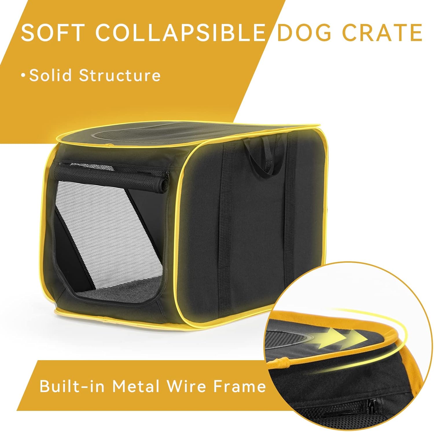 A4Pet 27" Pet Car Travel Crates Carrier for Medium Dog, Puppy and Cats