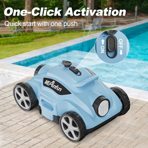 MEANFUN Cordless Robotic Pool Cleaner - Smart Home Appliances