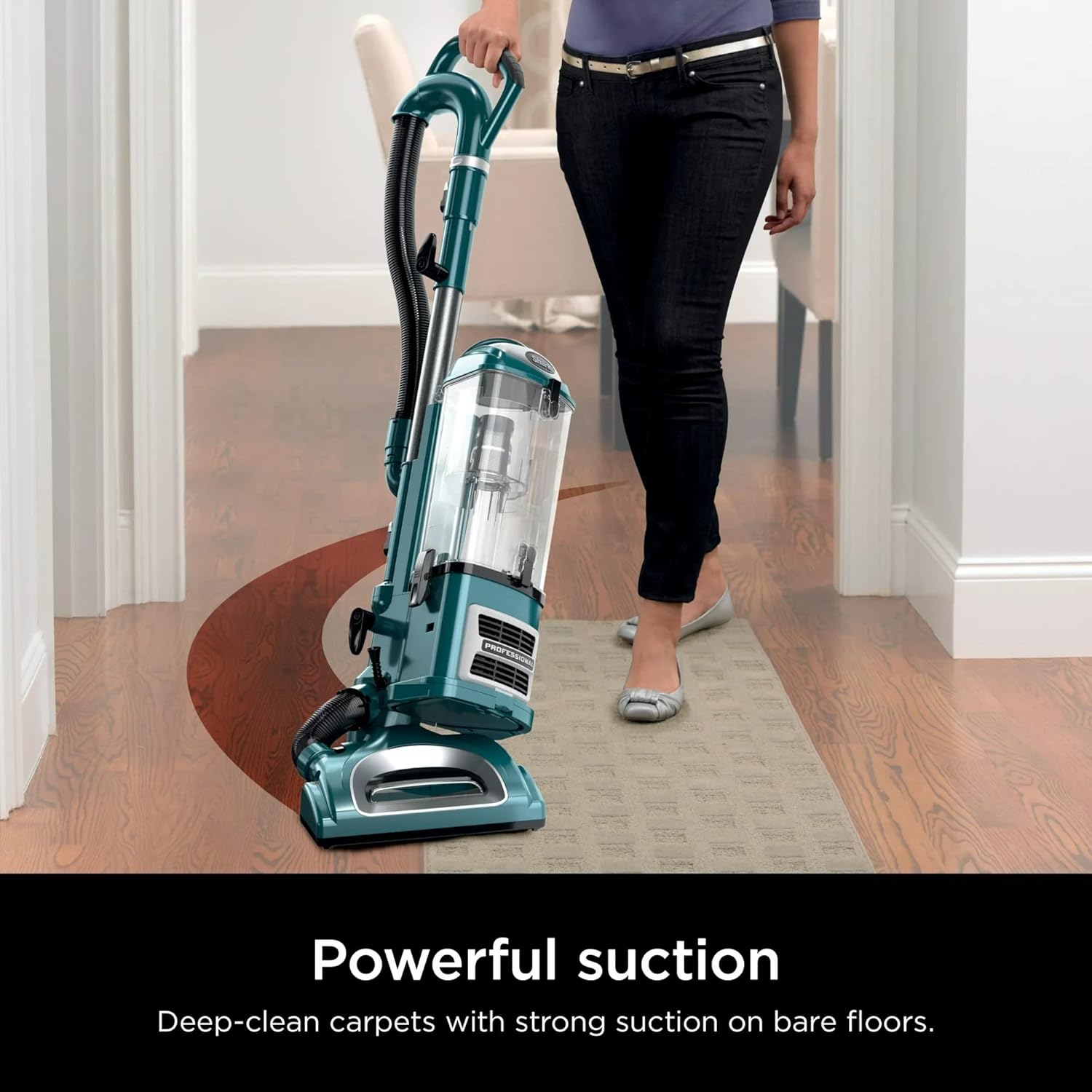 SHARK CU512 Lift-Away XL Upright Vacuum with Crevice Tool, Teal