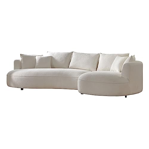 128.74" Modern Sectional curved Sofa Couch for Living Room