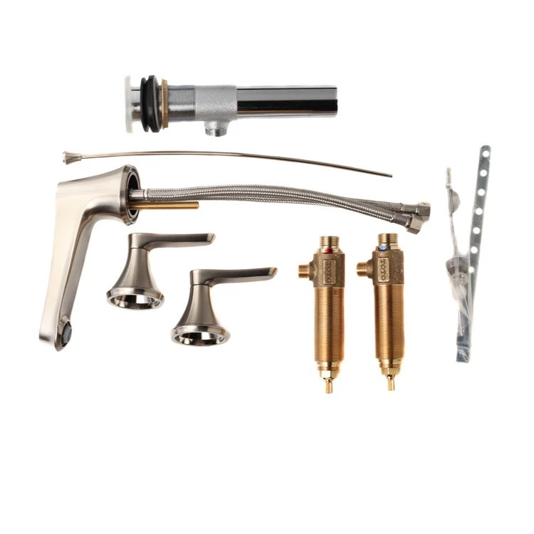 Wyeth Two Handle Widespread Bathroom Faucet with Drain