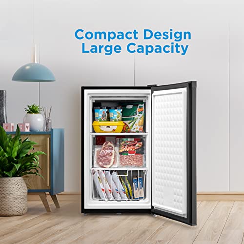 Midea WHS-109FW1 Upright Freezer, 3.0 Cubic Feet, White