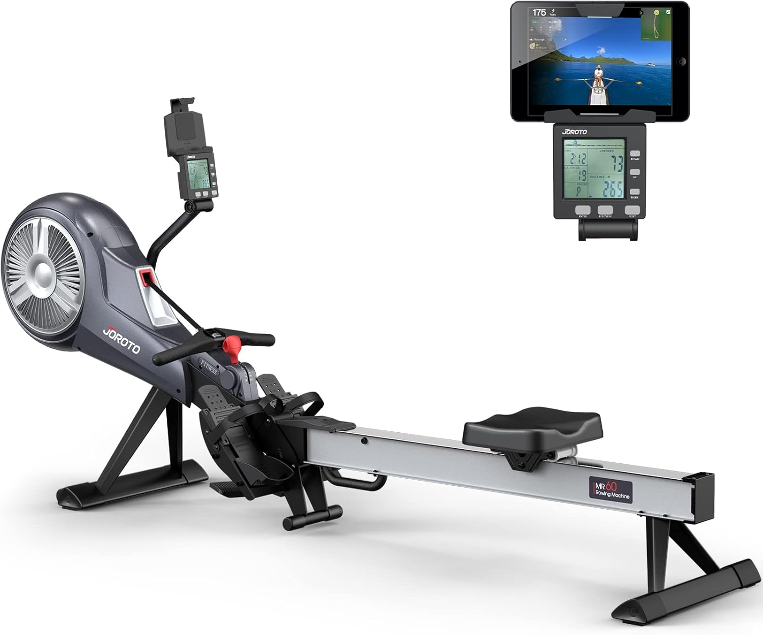 JOROTO Rowing Machine - Air & Magnetic Resistance Rowing Machines for Home Use