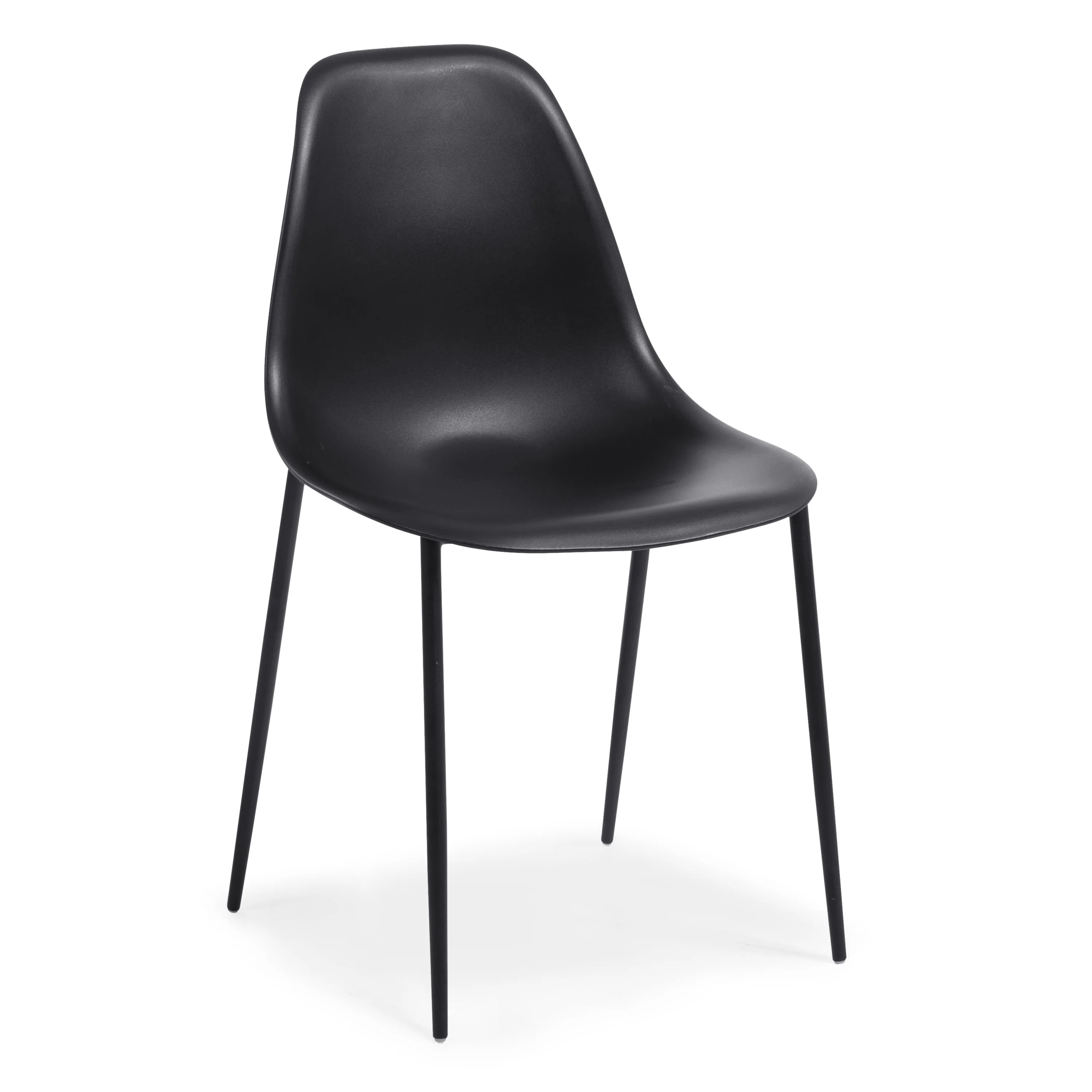 Poly & Bark Isla Chair in Black (Set of 4)