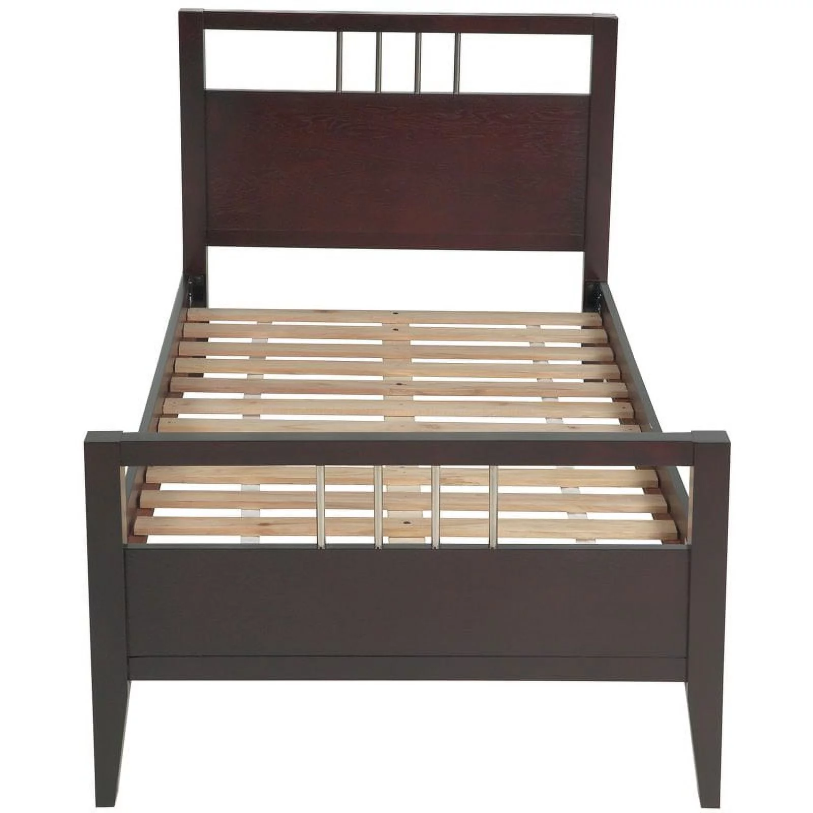 Modus Nevis California King Solid Wood Panel Platform Bed in Espresso