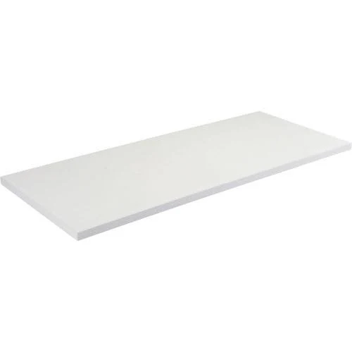 48x22 W x 30x22 D x 1-5/8x22 Thick, Plastic Laminate Safety Edge Workbench Top, Light Gray