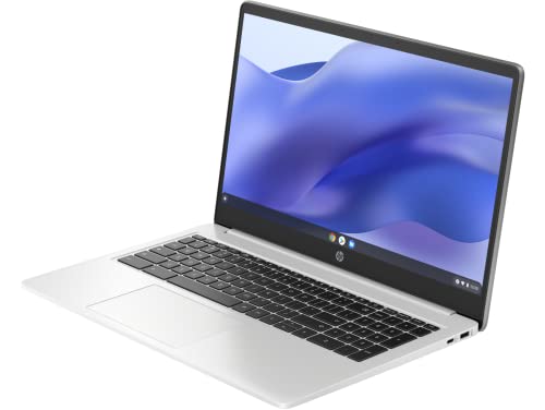 HP Chromebook 15 15.6" HD (Intel Pentium N6000, 8GB RAM, 128GB Storage (64GB eMMc + 64GB SD Card), UHD Graphics, Numeric KB) Home & Student Laptop