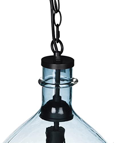 CASAMOTION Pendant Lights Kitchen Island Blown Glass Pendant Lighting Recycle Clear Entryway Light Fixtures Hanging Modern Farmhouse Dining Room