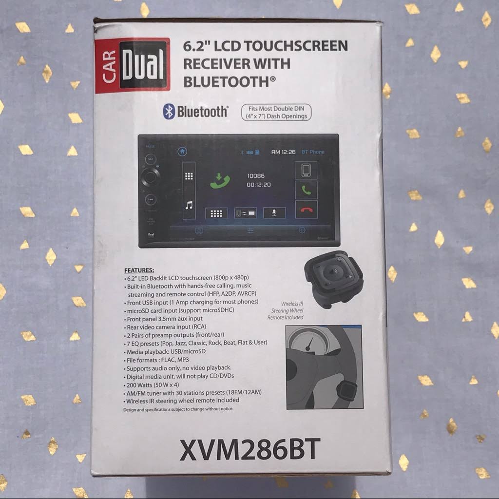 Dual Electronics Xvm286bt Double DIN Bluetooth Multimedia Car Receiver
