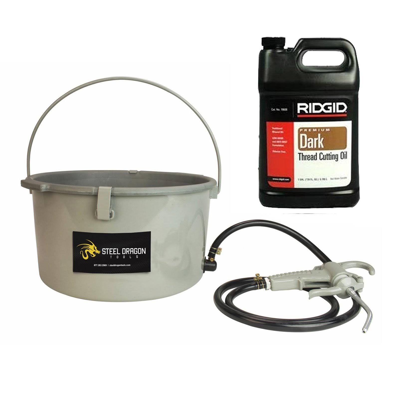 Steel Dragon Tools 418 Oiler u0026 1 Gallon Ridgid Dark Threading Oil