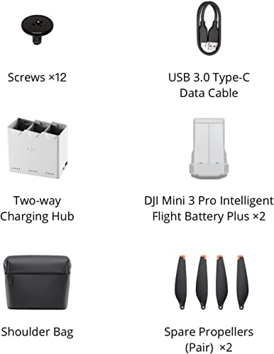 Original Mini 3 Pro Fly More Kit Plus for DJI Mini 3,Original Accessories (Plus version（Battery life 47-min）)