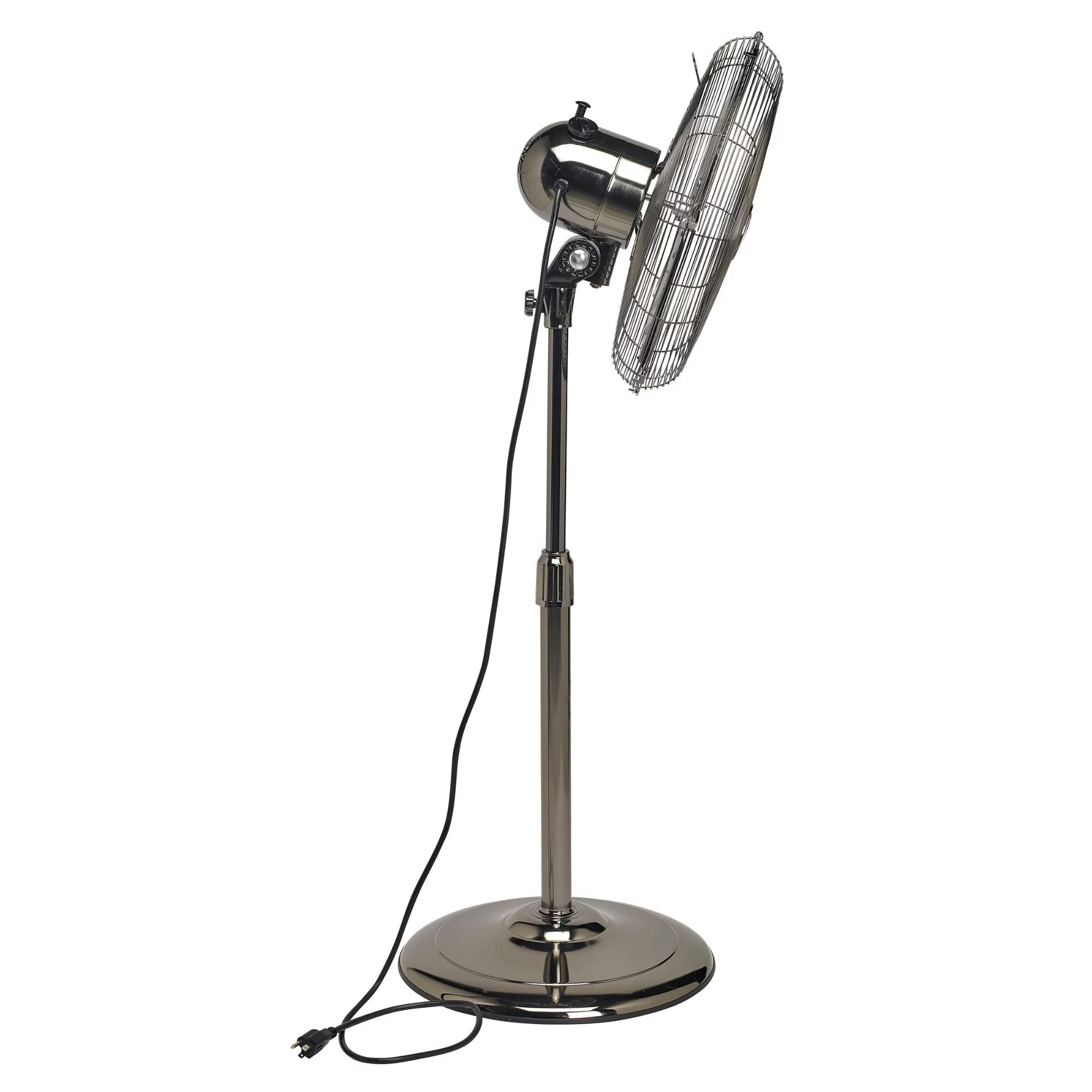 Deco Home Accents 49" Black Adjustable Height Standing Floor Fan