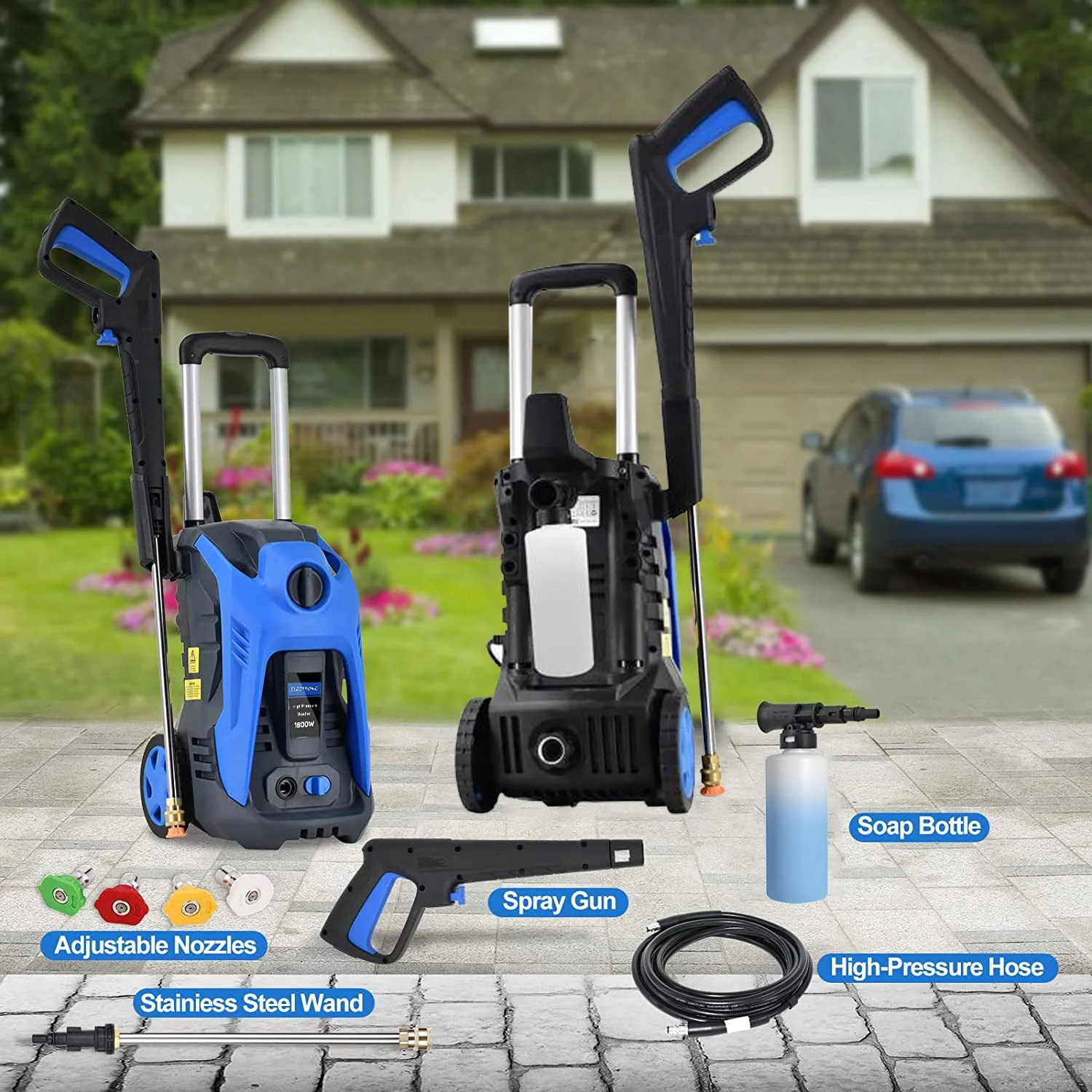 Powerful Electric Pressure Washer - 3500 PSI Electric Power Washer
