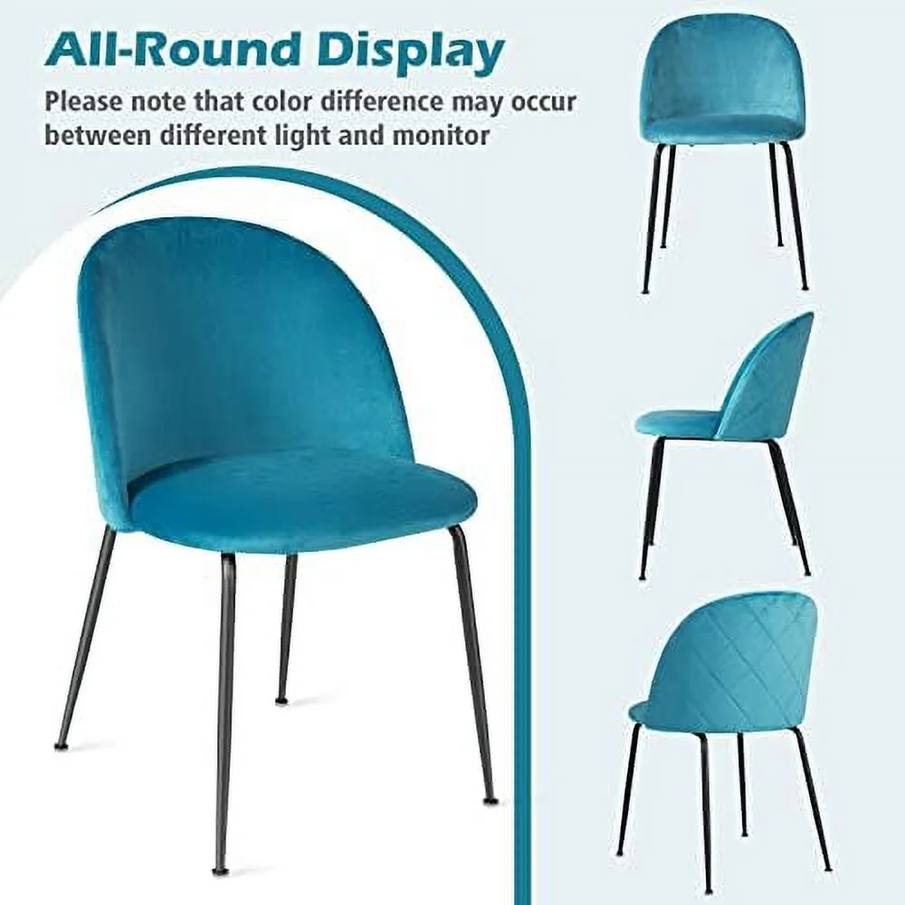 xrboomlife Modern Velvet Dining Chairs Set of 4