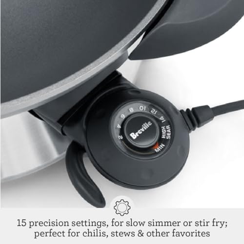 Breville Hot Wok Stainless Steel Stainless Steel Gas saute fry pan