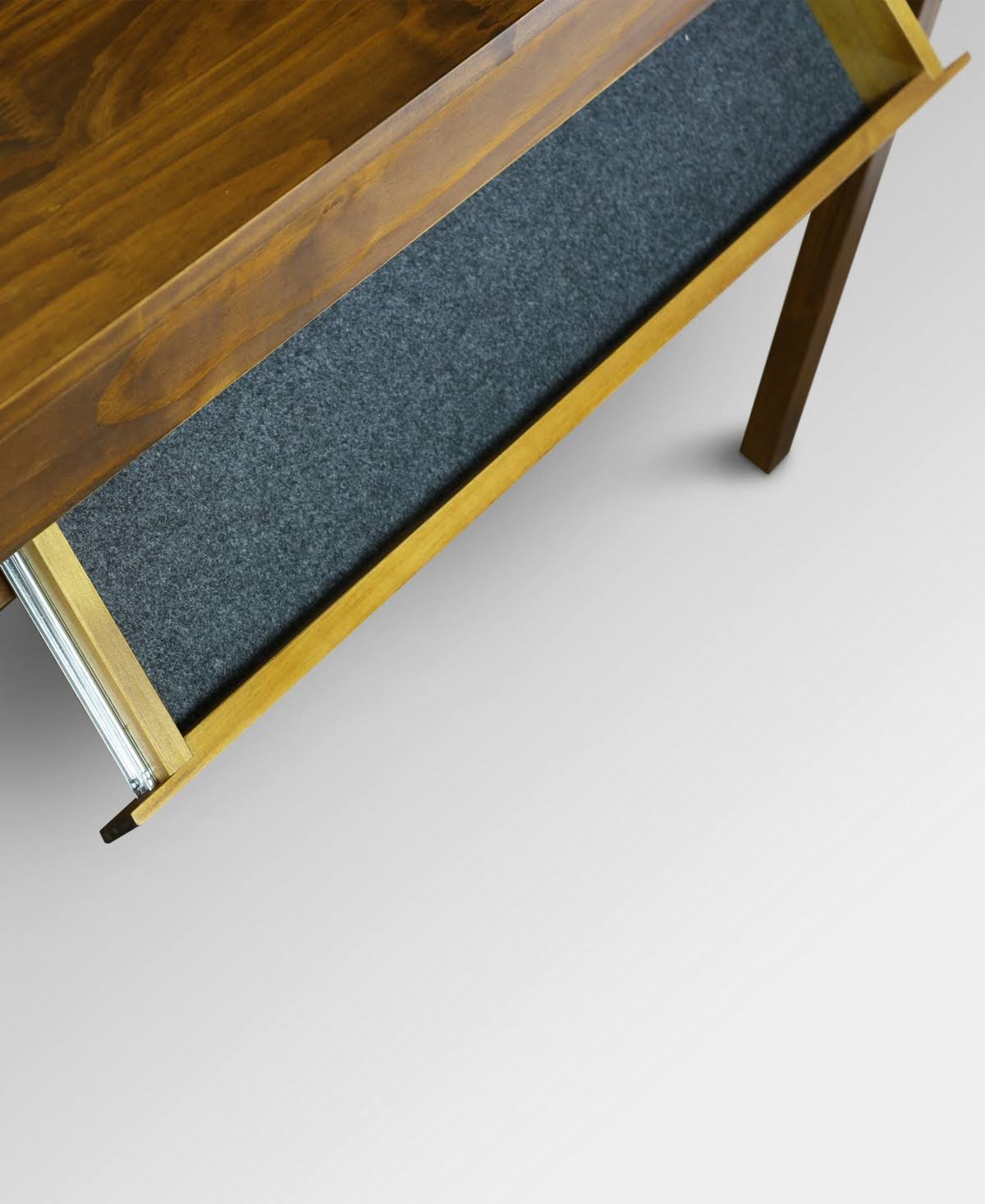Casual Home Kennedy Console Table with Concealed Drawer, Concealment Furniture, Warm Brown