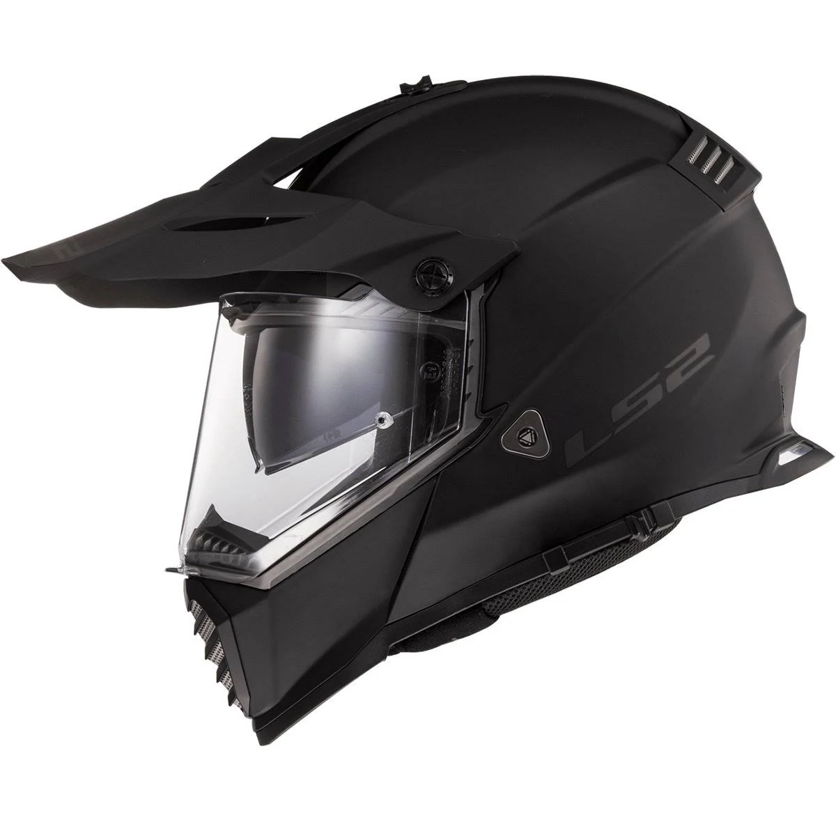 LS2 Blaze Solid Adventure Adult Off-Road Helmets Gloss White / X-Large