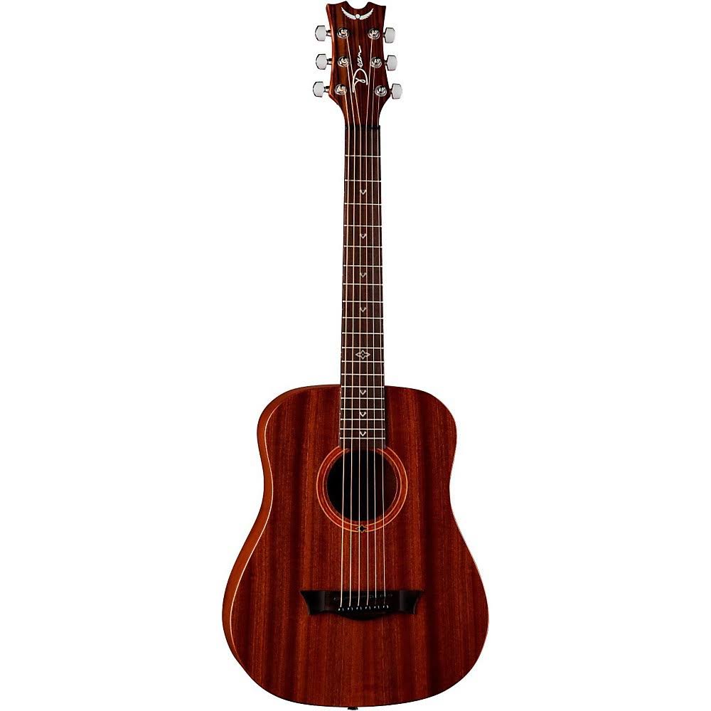 Dean Flight - Travel Edition guitar - acoustic - 3/4 size - top: mahogany - back: mahogany - satin natural - with case