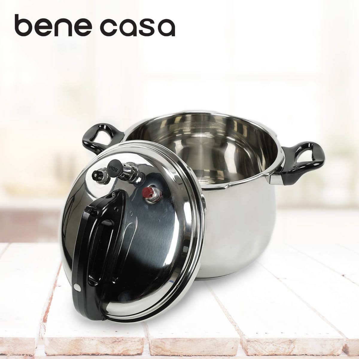 Bene Casa Stainless Steel 9.5 Quart Pressure Cooker