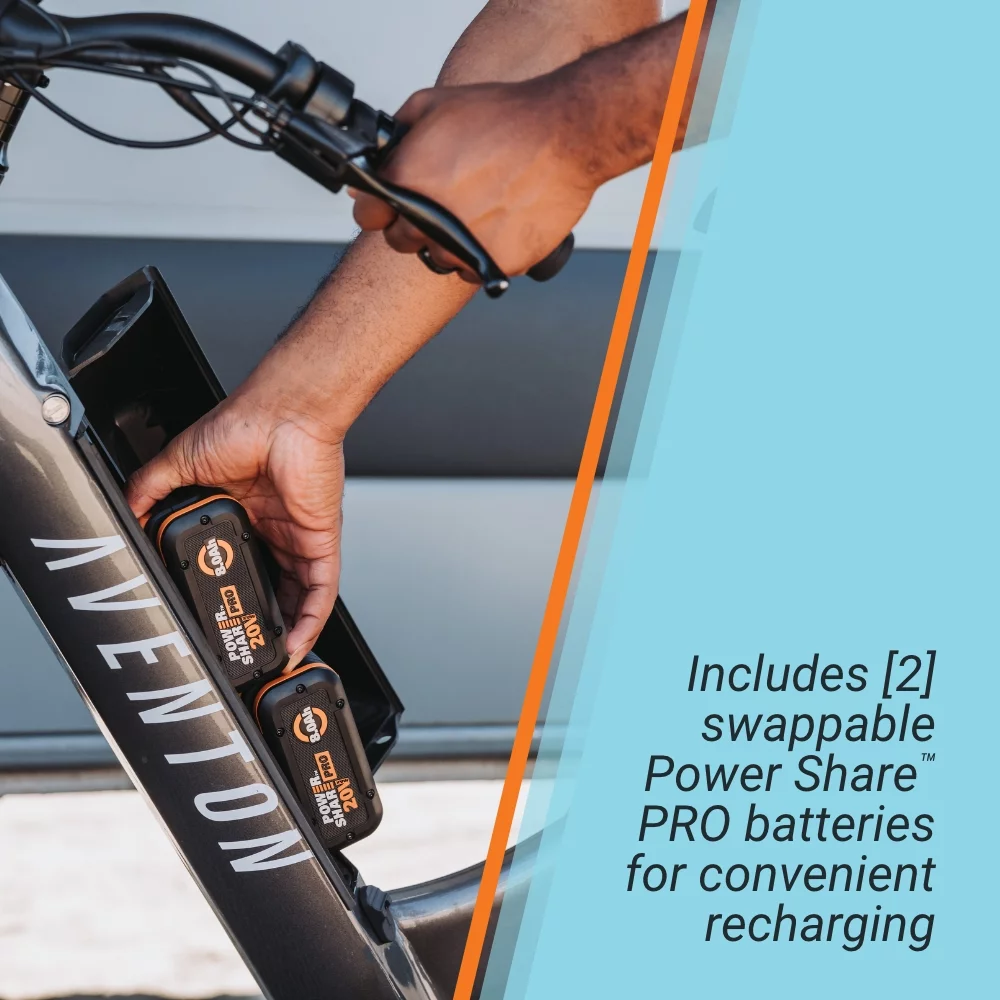 Aventon CEB860L 40V Electric Bike for Adults Powered By Power Share, Fast eBikes for Adults 20 MPH, Commuter Bike with Pedal Assist