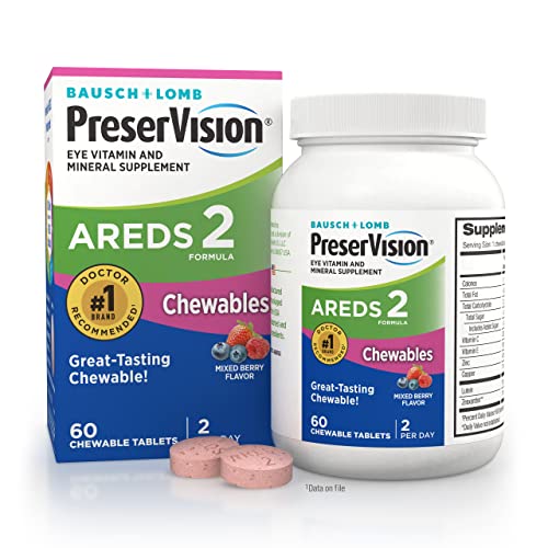 PreserVision AREDS 2 Eye Vitamin & Mineral Supplement, Contains Lutein, Vitamin C, Zeaxanthin, Zinc, Copper & Vitamin E
