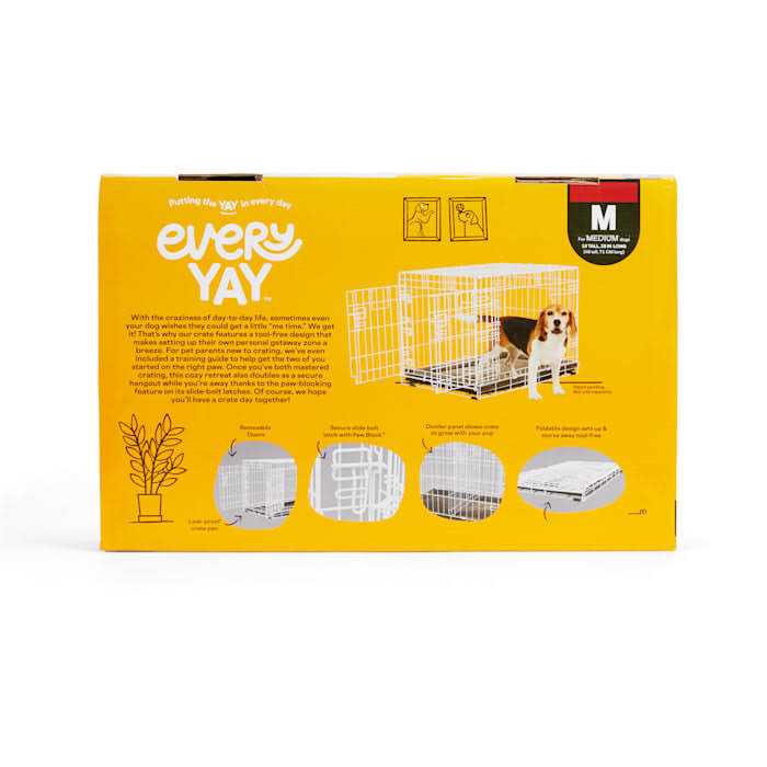 EveryYay White 2-Door Dog Crate H - Pet Supplies online store