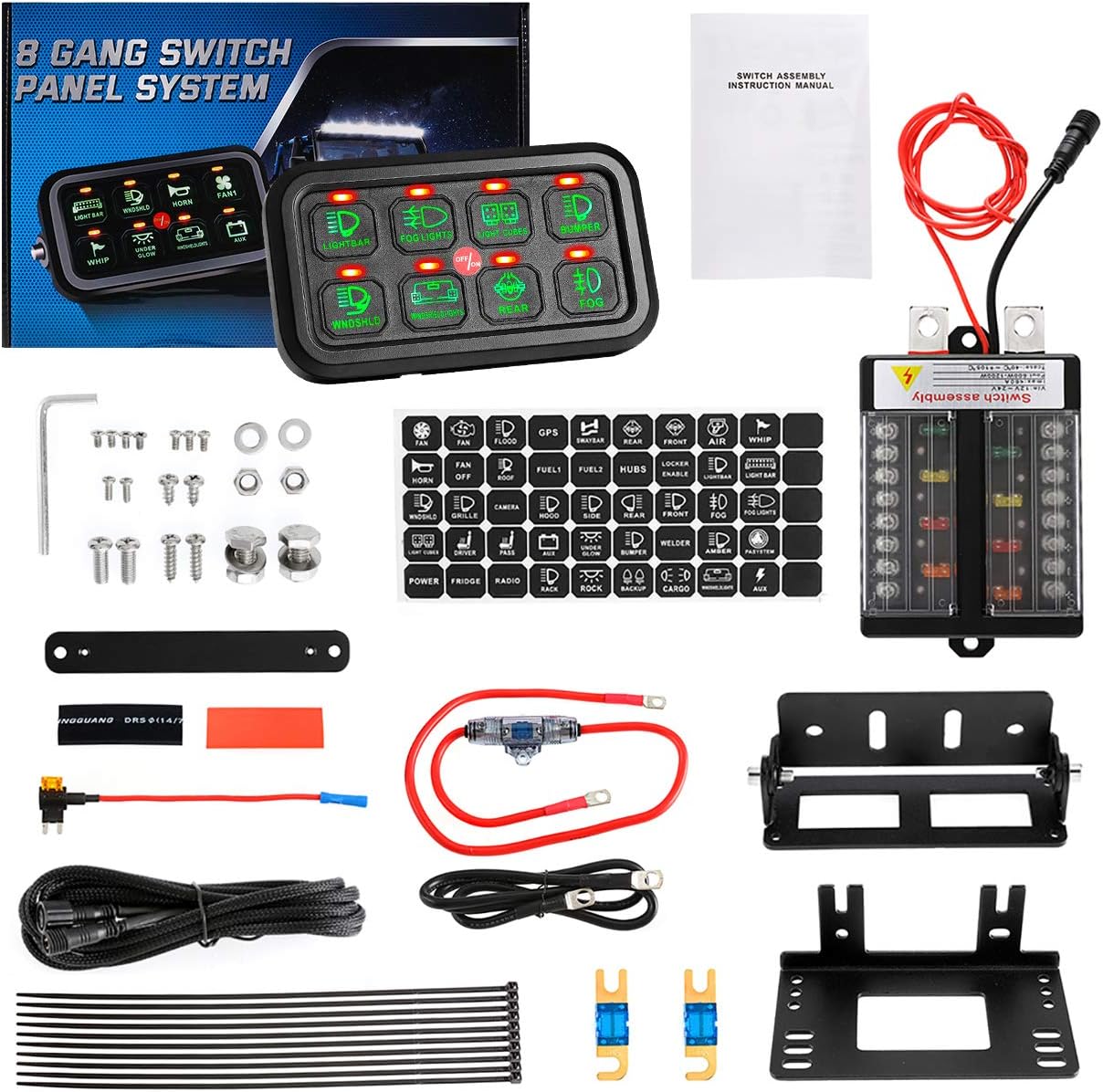 8 Gang Switch Panel