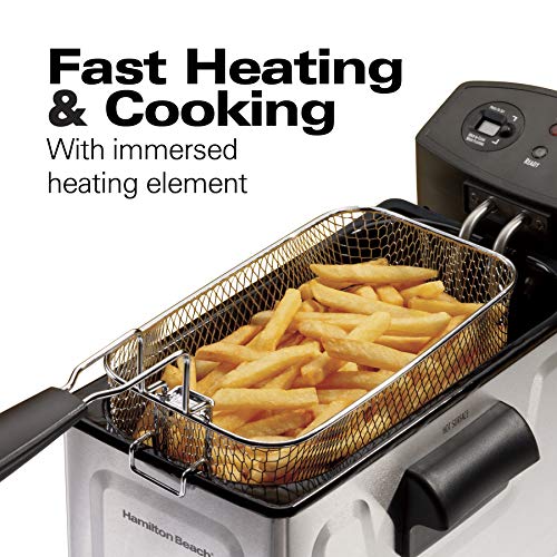 Hamilton Beach Deep Fryer, Frying Basket with Hooks