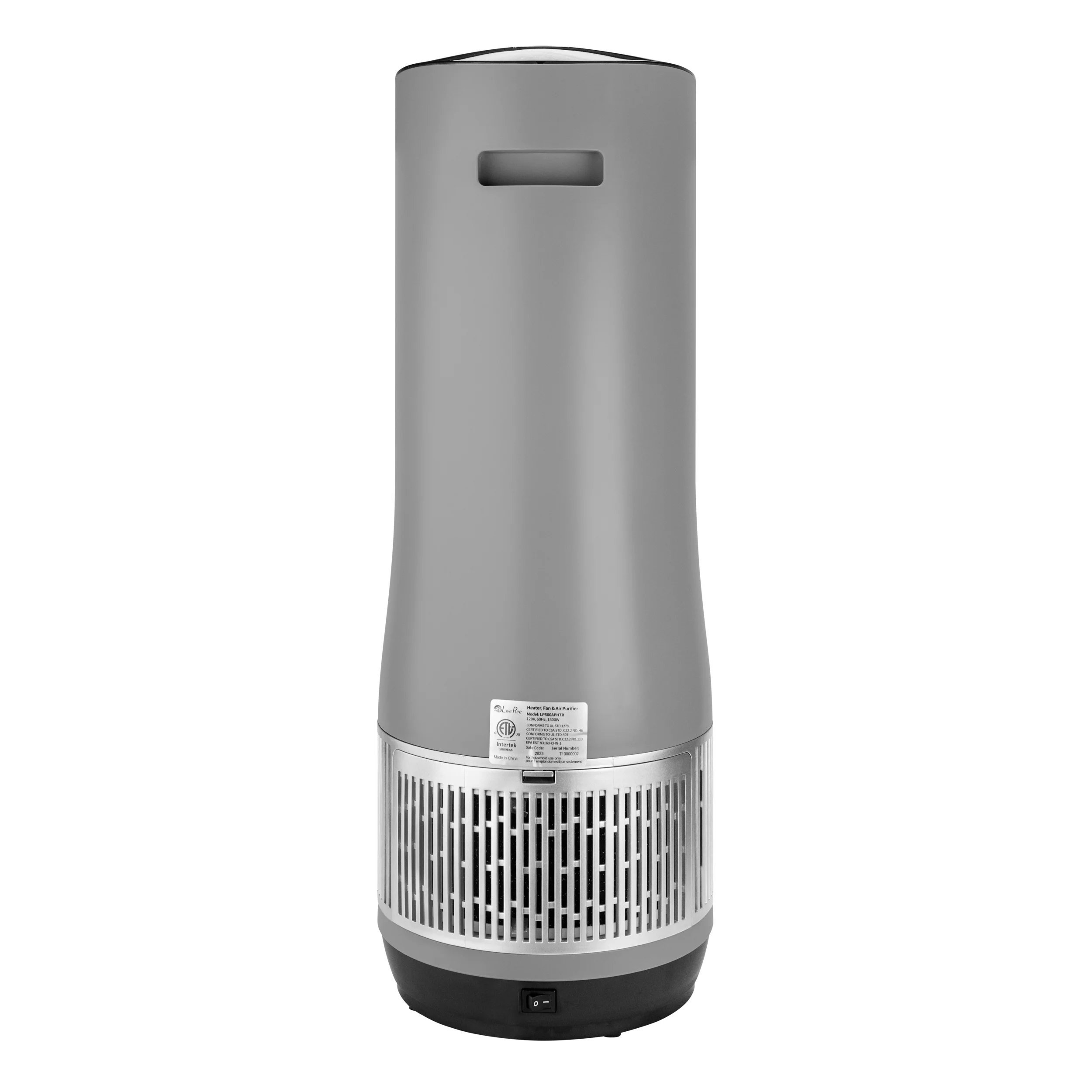 LP500APHTR Livepure 2 in 1 Clean Heat Air Purifier & Heater (12 x 11.5 x 11.5 in) - Compact Design