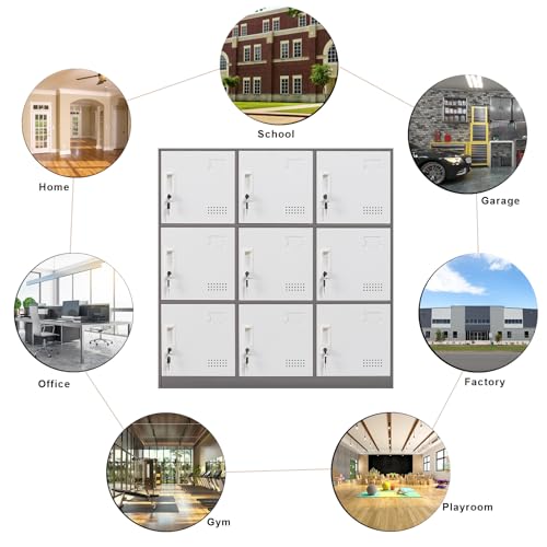 Student Locker Organizer, Multi-Door Steel Locker, Small Locking Cabinet Storage Organizer, Office File Cabinet, Home Locker, Gym Locker